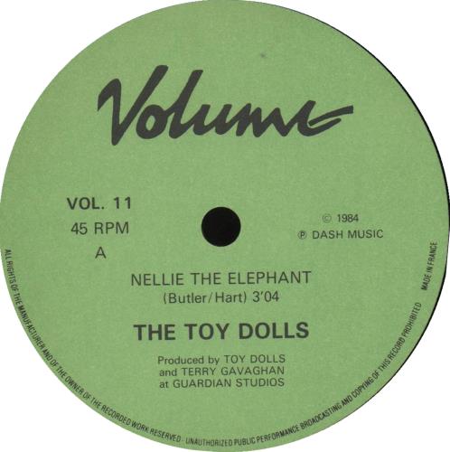 超貴重盤 toy dolls nellie the elephant TOY DOLLS - Nellie The Elephant